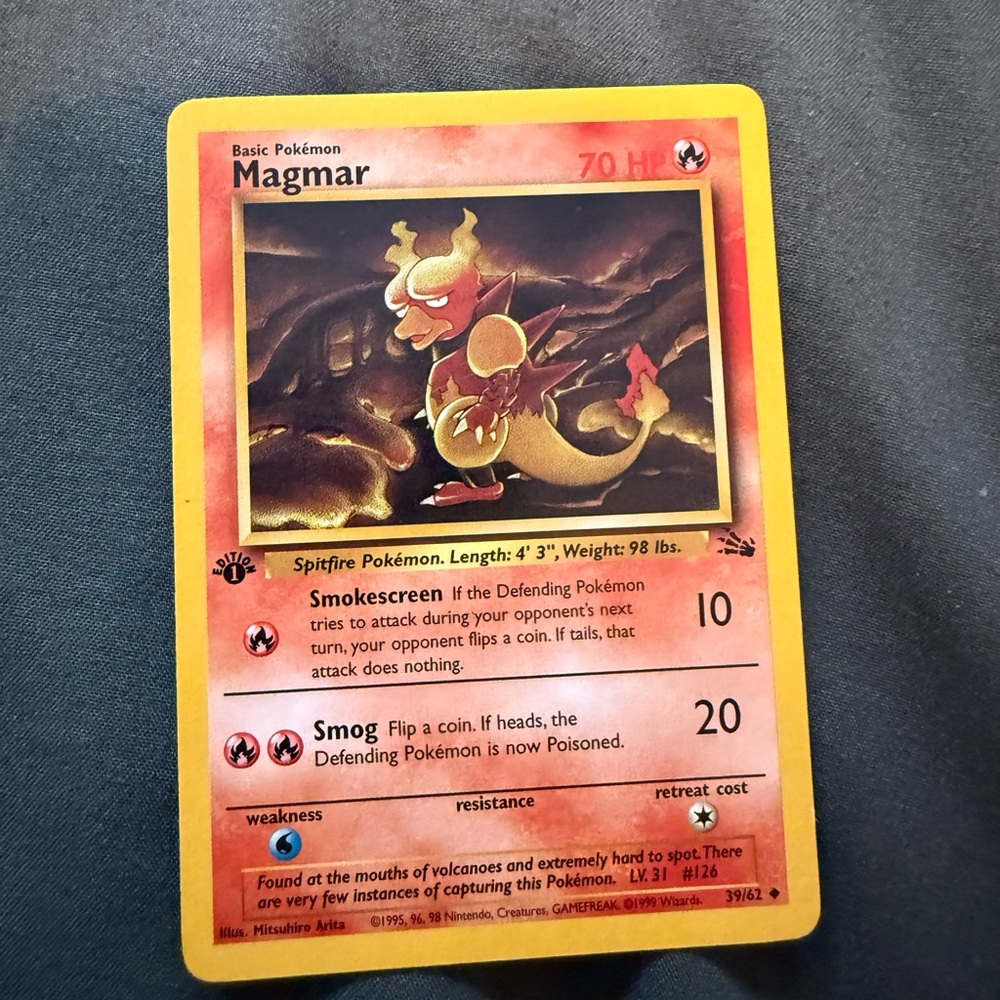 Magmar Pokémon Card